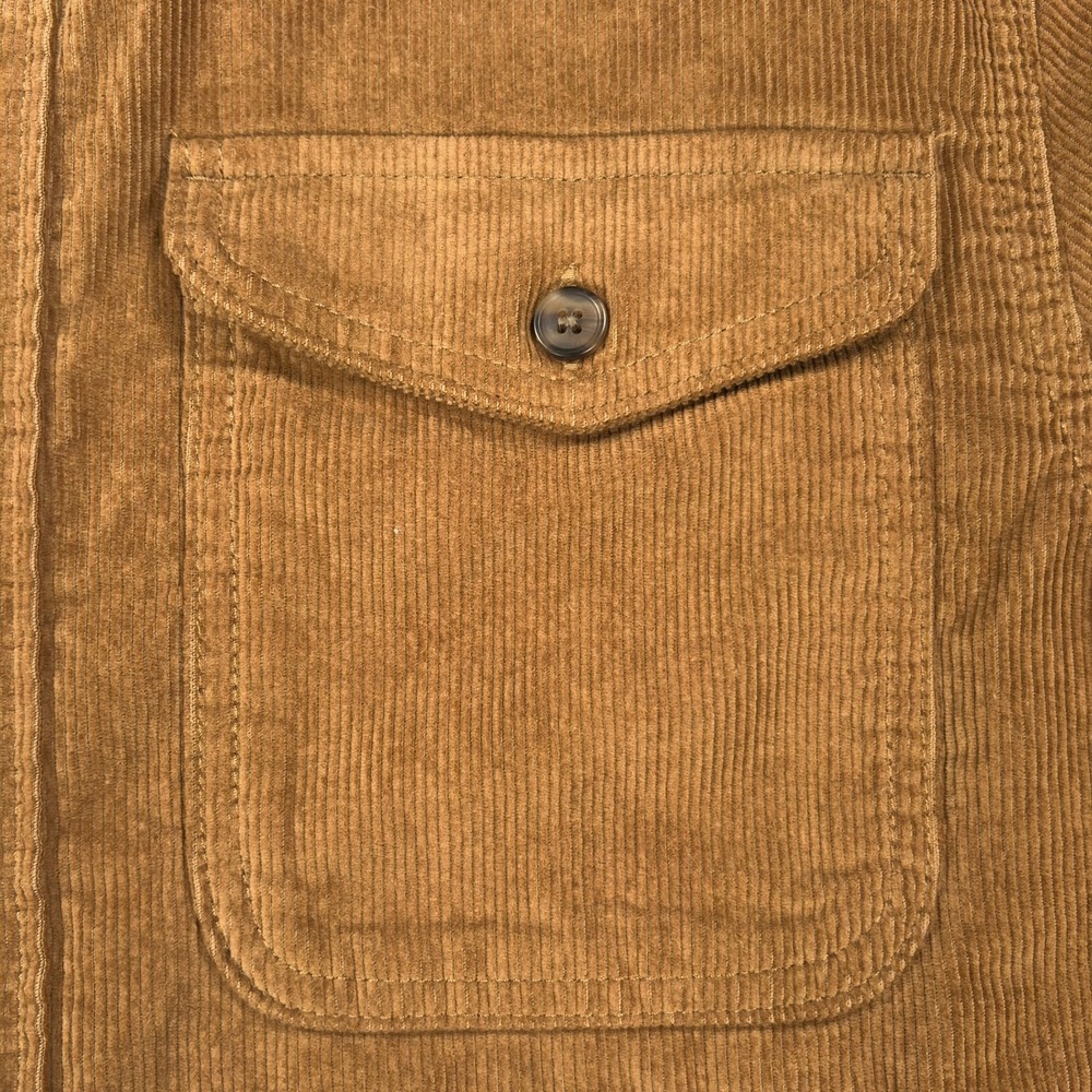Patagonia Corduroy Shirt Mens L Coriander Brown Organic Cotton 42445 NWT - Picture 10 of 14